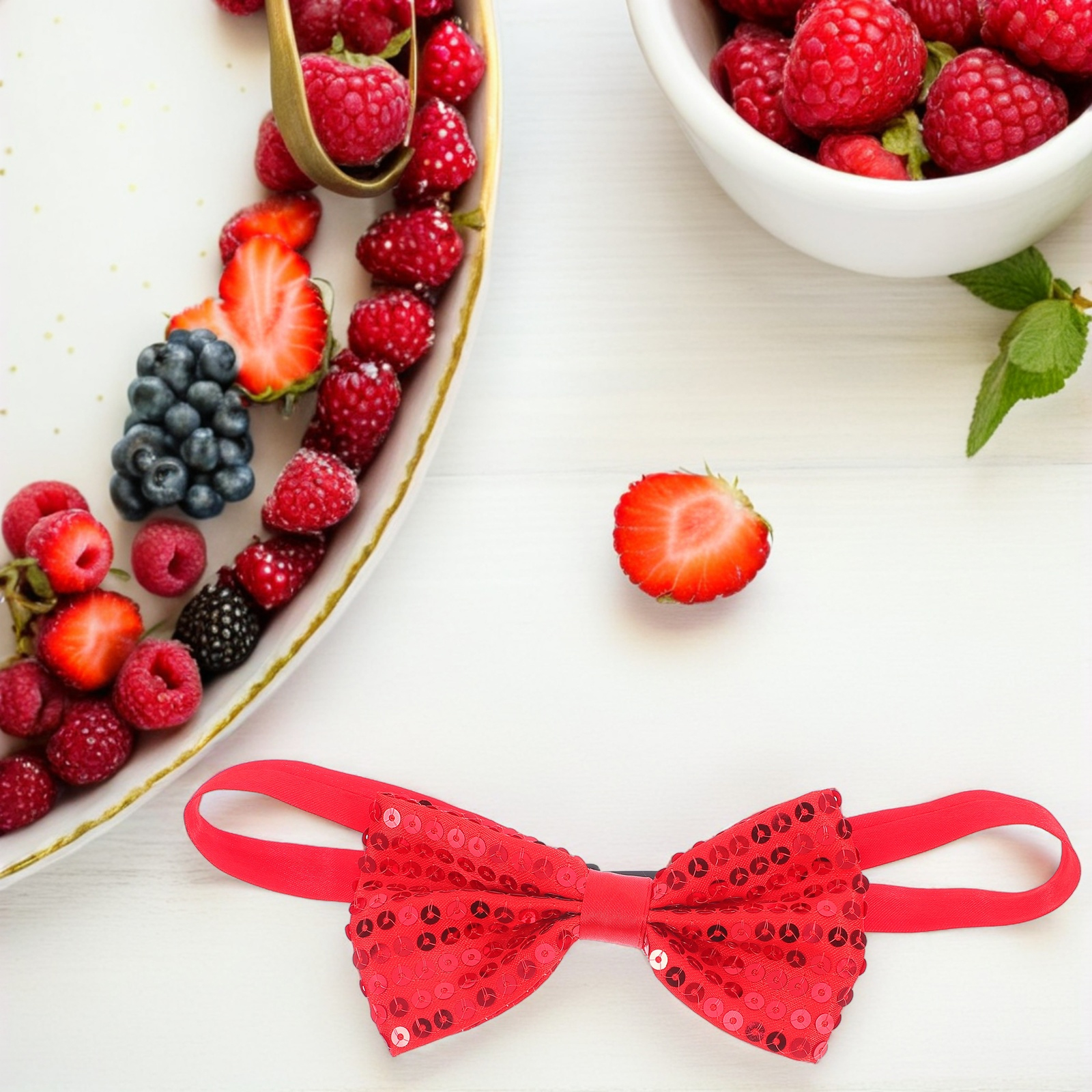 5Pcs Children Sparkly Sequin B – Bow Tie Pre Tied recenzja i cena