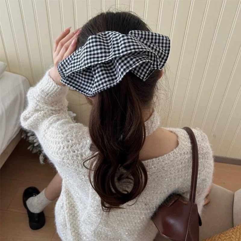Extra Large Plaid Hair Ties El – Silk Tie Striped recenzja i cena