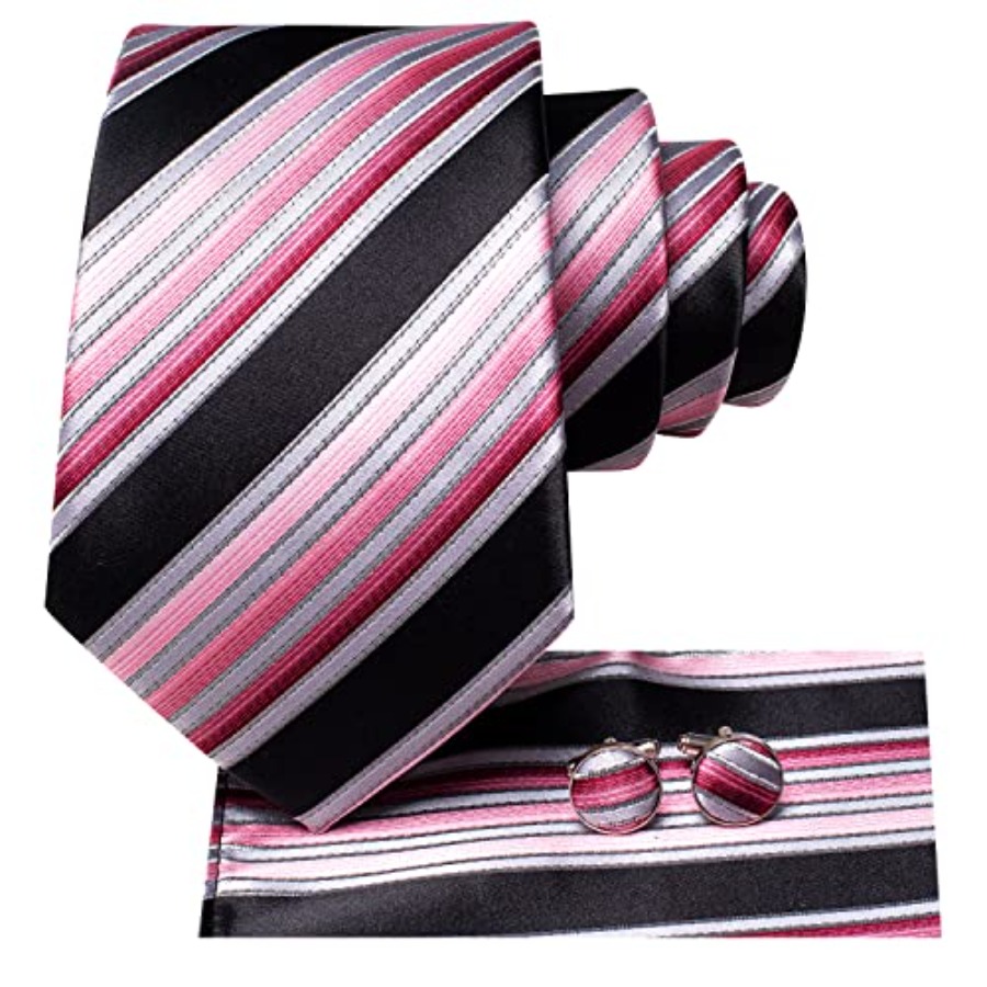 Men Ties Sets Silk Stripe Pais – Silk Tie Striped recenzja i cena