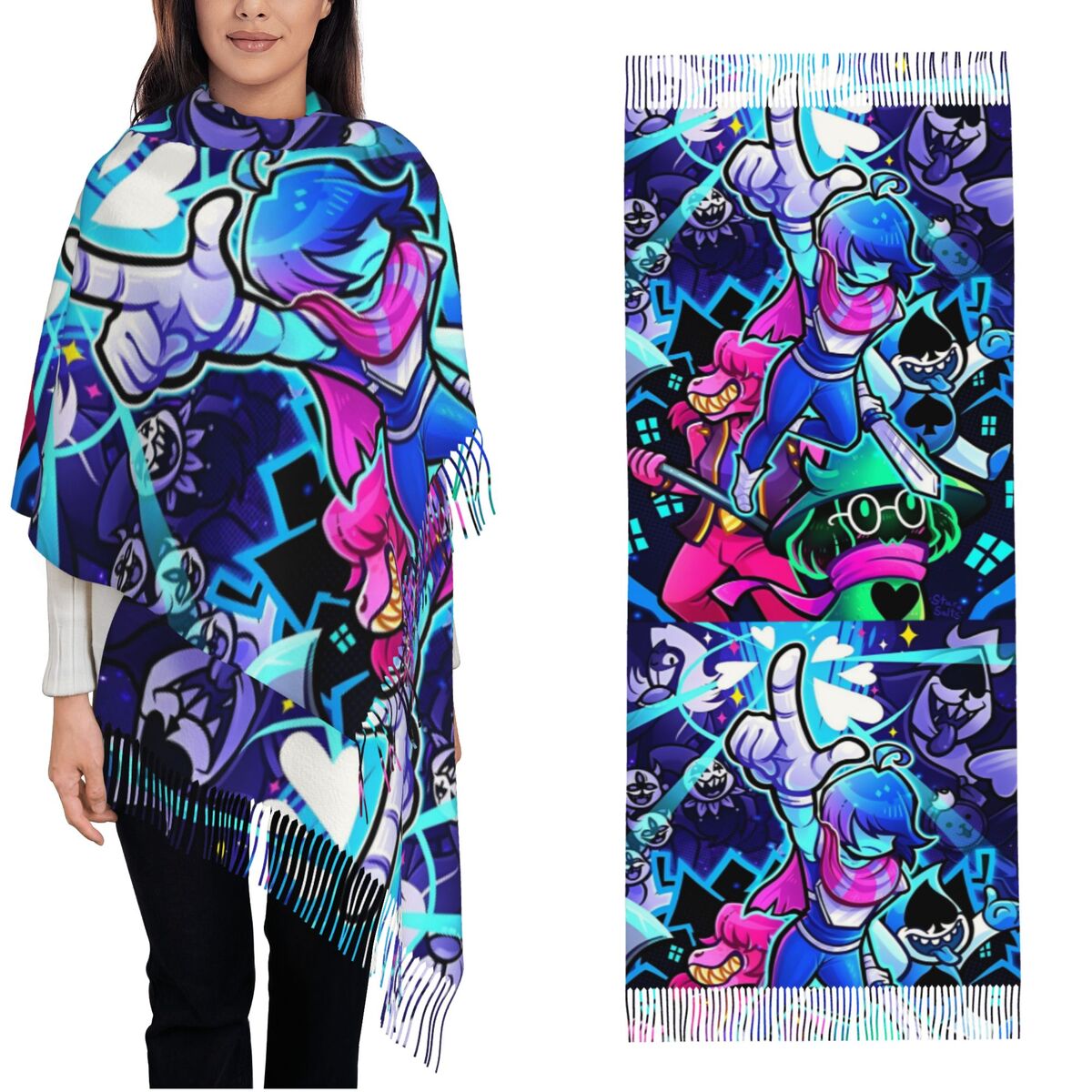 Deltarunes  Shawl Wraps Womens – Pashmina Wrap Large recenzja i cena