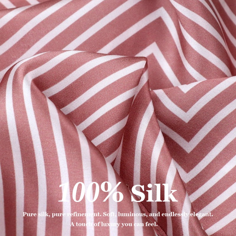 100% Pure Silk Scarf Women Hij – Silk Tie Striped recenzja i cena