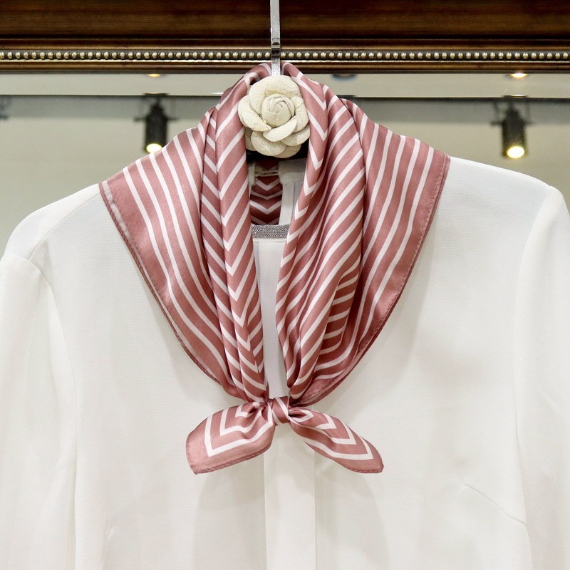 100% Pure Silk Scarf Women Hij – Silk Tie Striped recenzja i cena