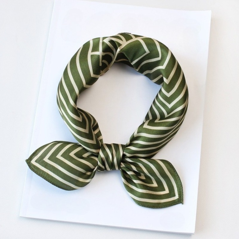 100% Pure Silk Scarf Women Hij – Silk Tie Striped recenzja i cena