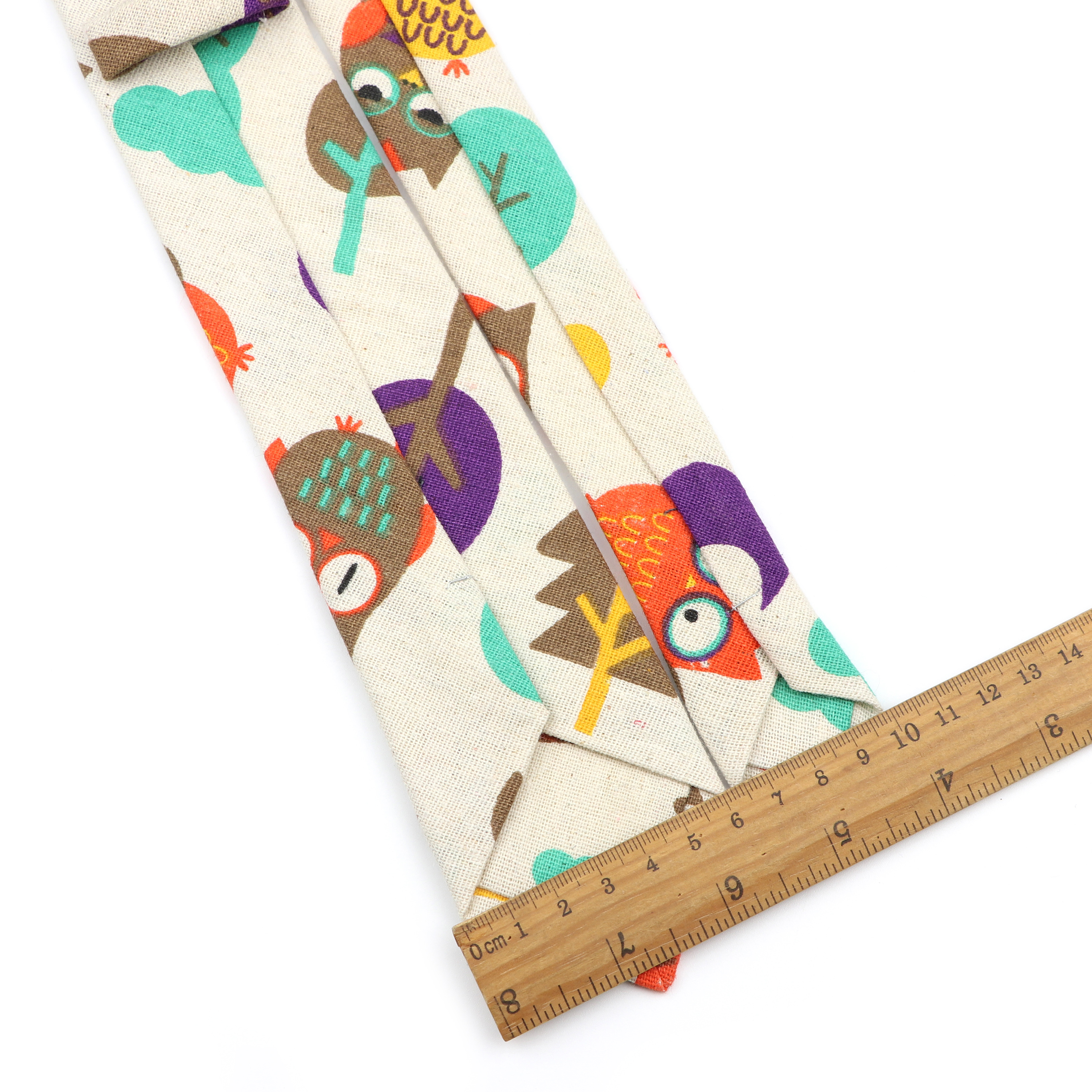 Novelty Cartoon Linen Tie For  – Skinny Tie Men recenzja i cena