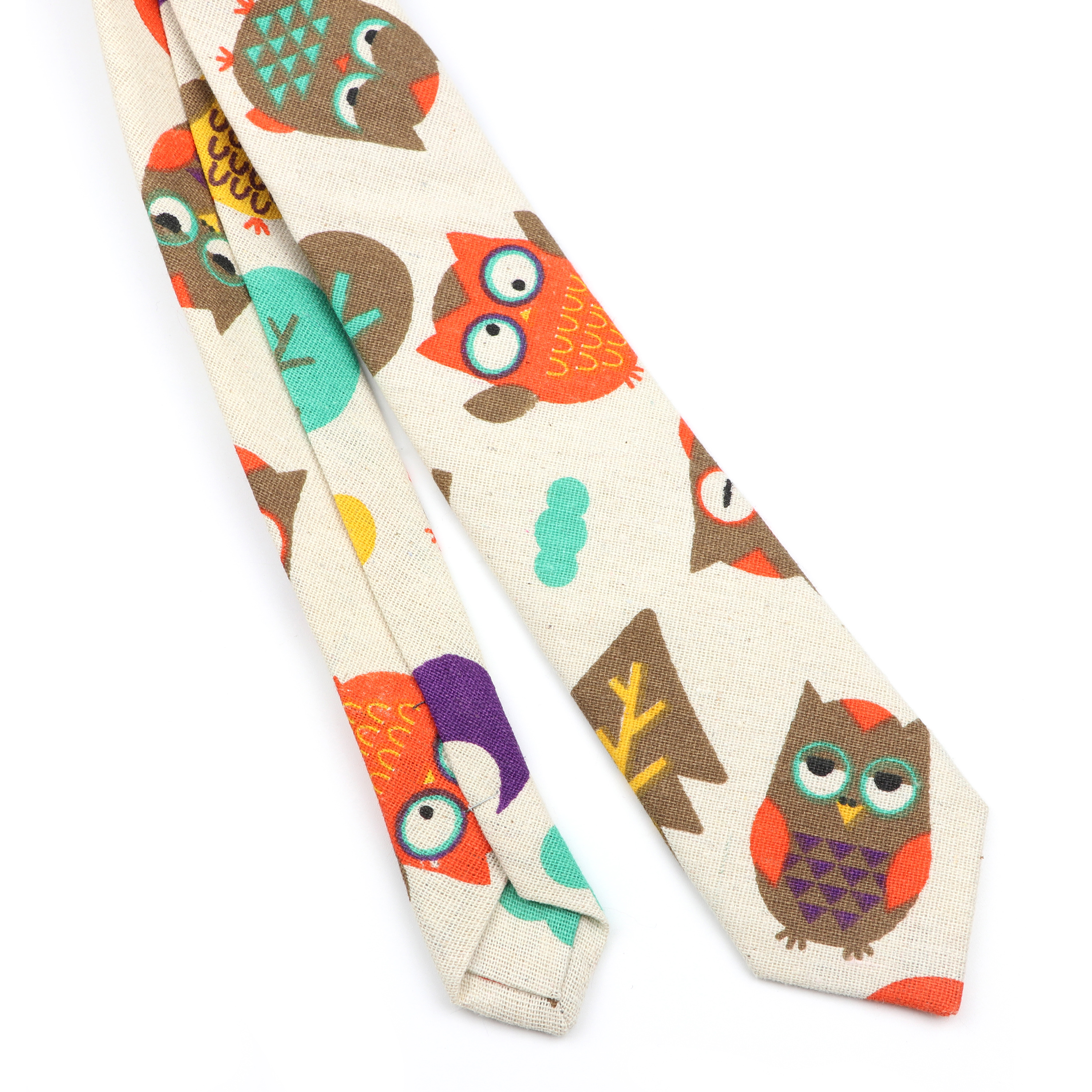 Novelty Cartoon Linen Tie For  – Skinny Tie Men recenzja i cena