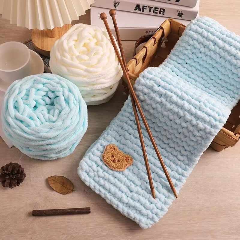 3PCS 300g Chenille Knitting Ya – Woven Scarf Blanket recenzja i cena