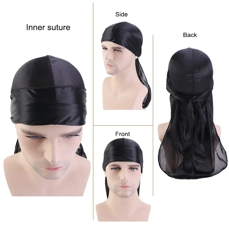 Fashion Long Tail Adult Satin  – Bandana Doo Rag recenzja i cena