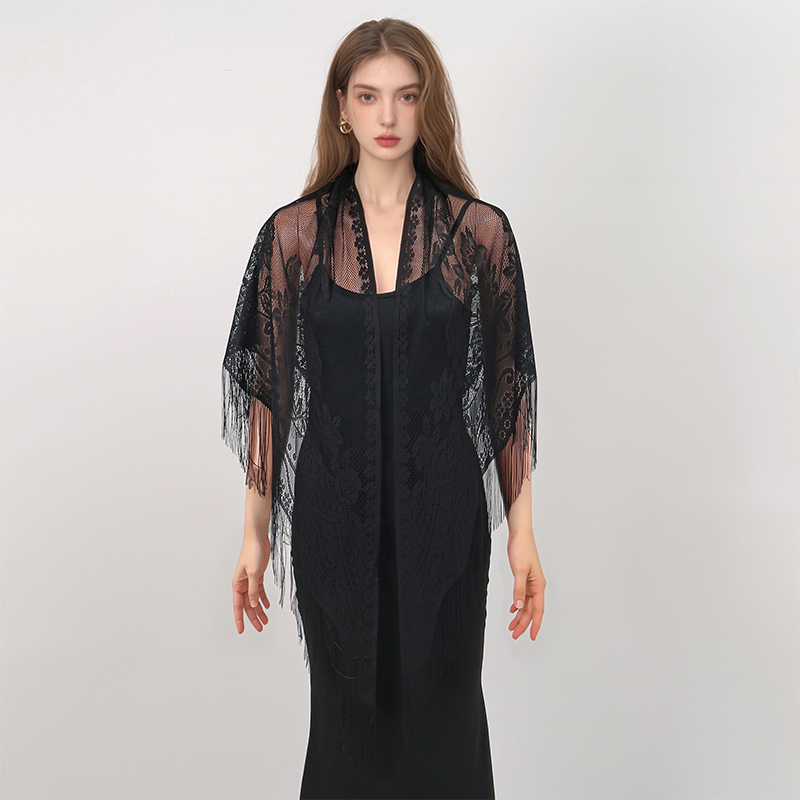 New Embroidery Lace Scarf Shaw – Stole Wedding Shawl recenzja i cena