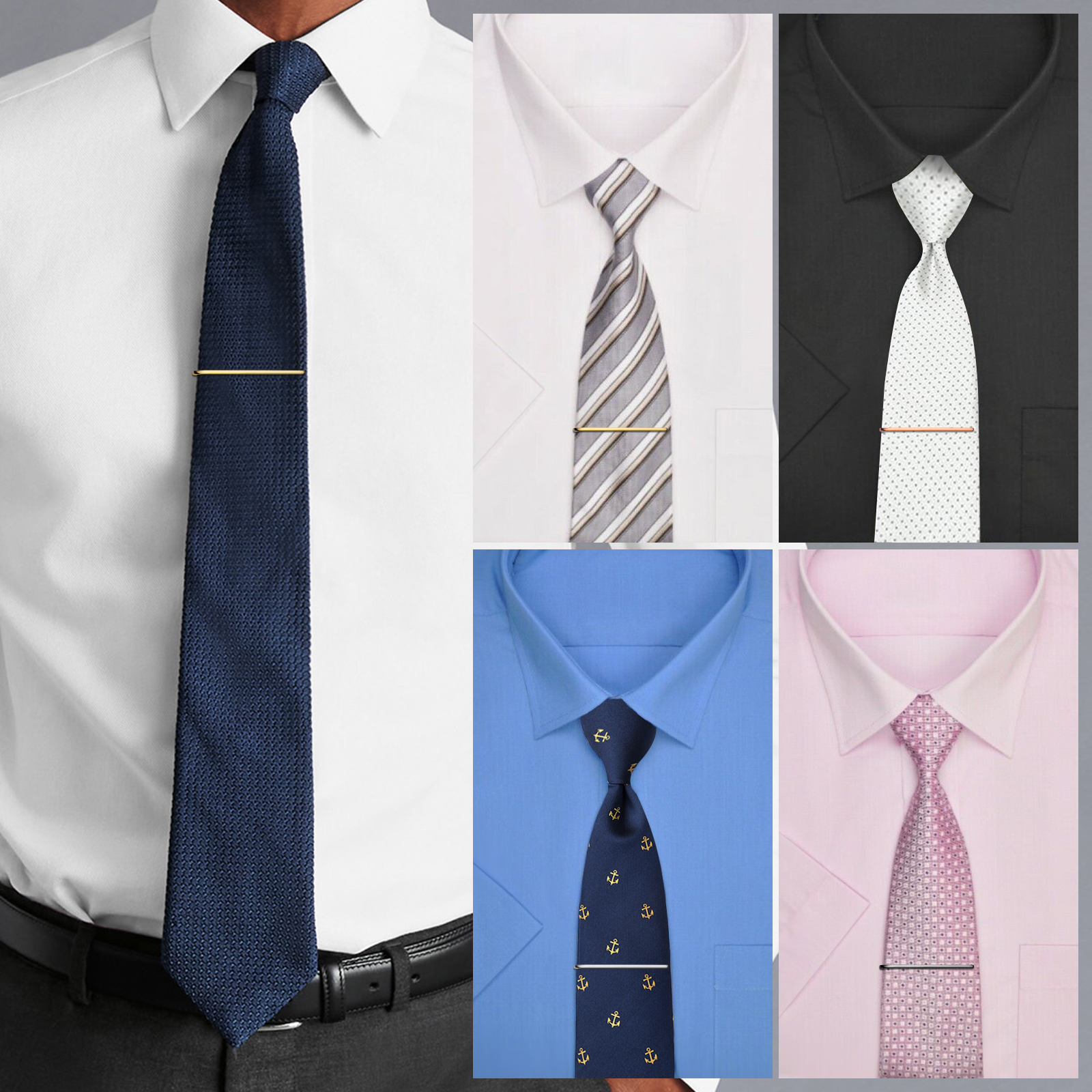 HAWSON Tie Clips for Men 4Pcs  – Tie Bar Set Gift recenzja i cena