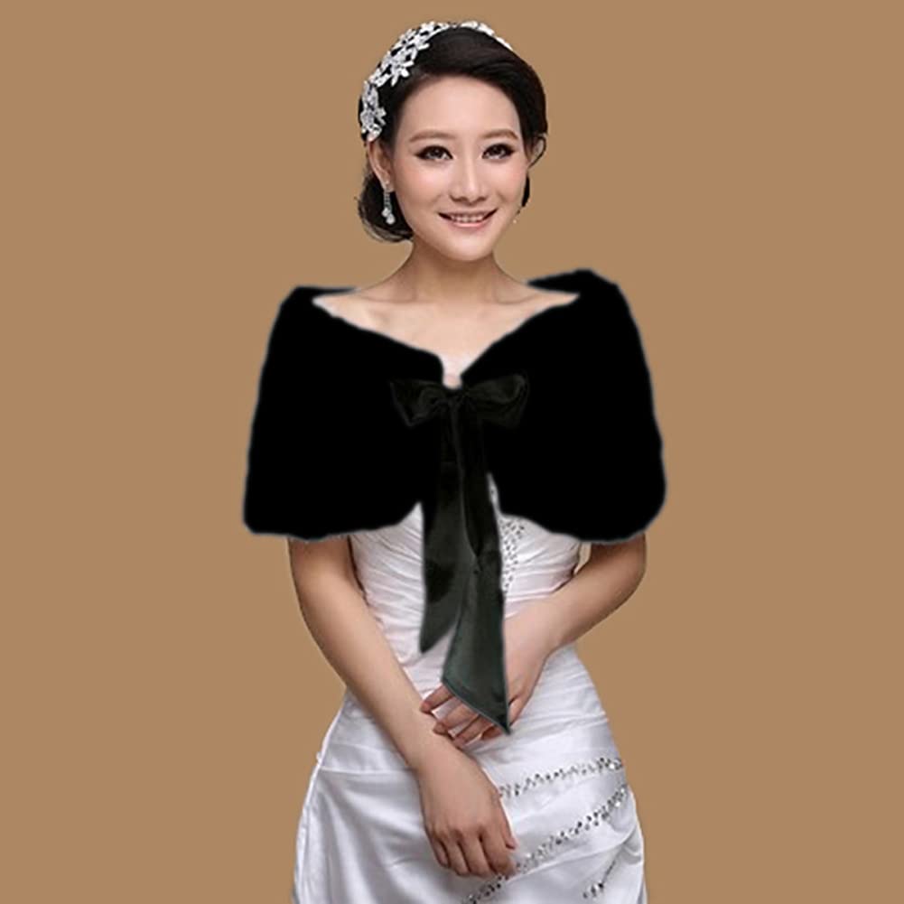 Women's Bridal Wedding Faux Fu – Stole Wedding Shawl recenzja i cena