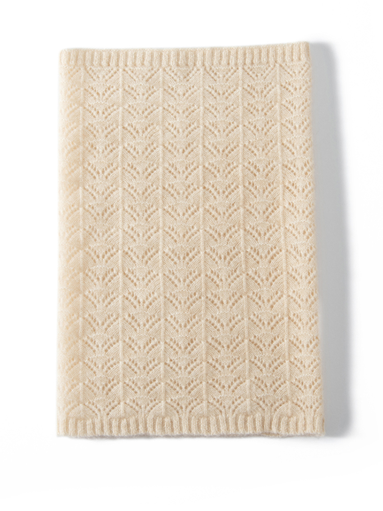 Womens 100% Cashmere Fan Point – Infinity Scarf Knit recenzja i cena