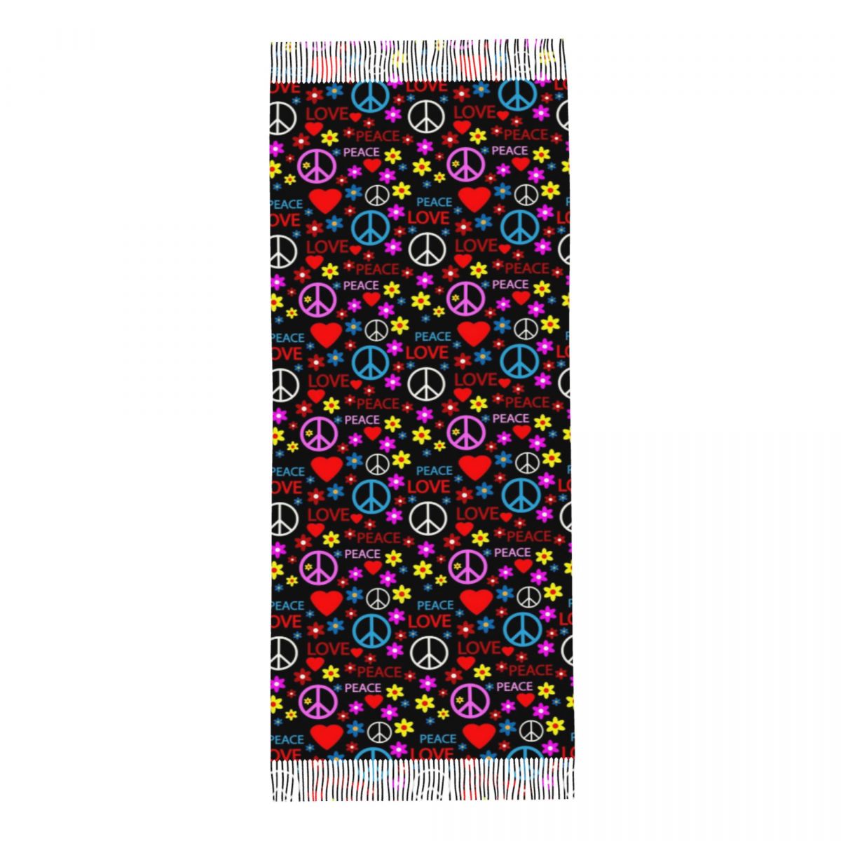 Peace Foral Love Pattern Scarf – Pashmina Wrap Large recenzja i cena