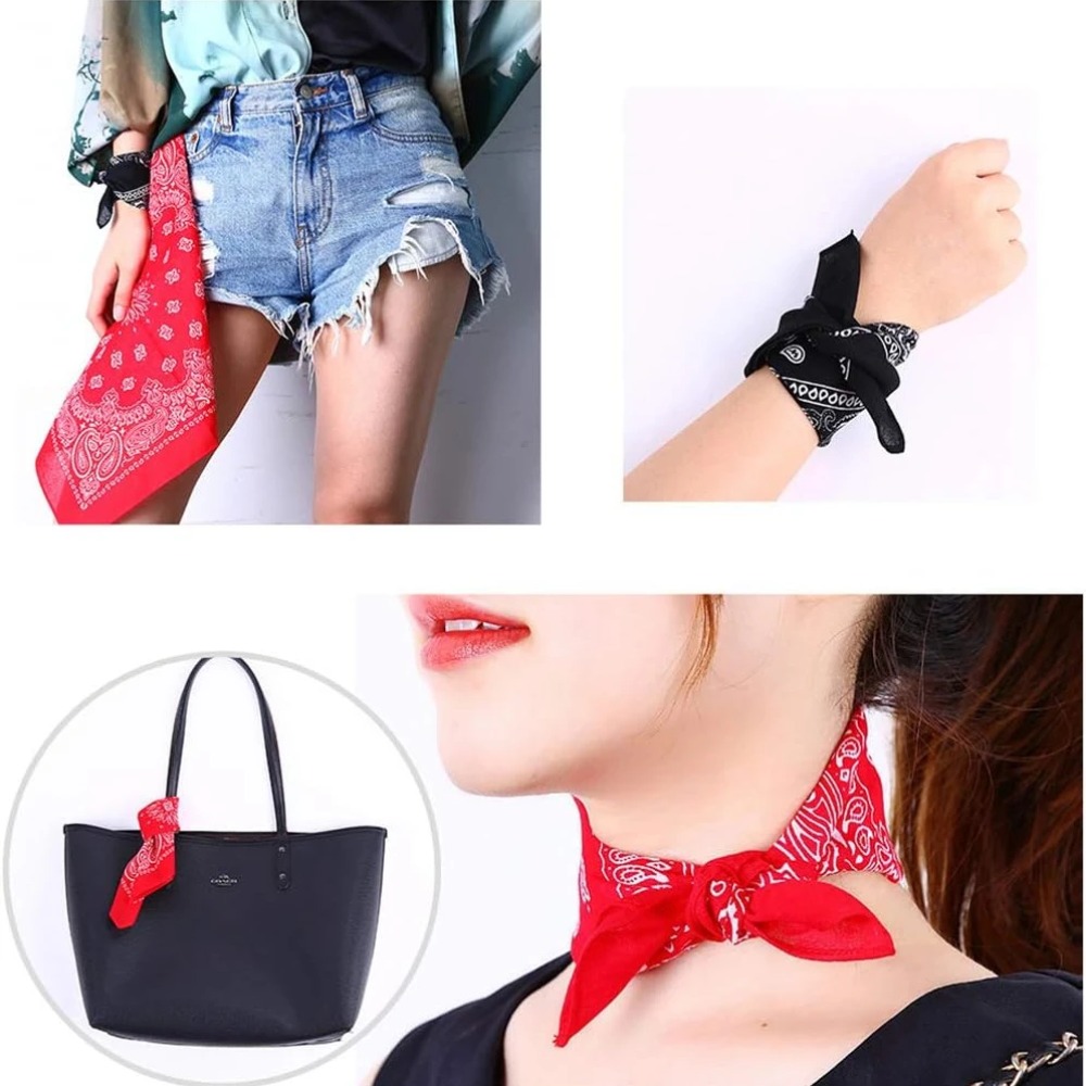 Unisex Men Women Bandana Hairb – Handkerchief Cotton Men recenzja i cena