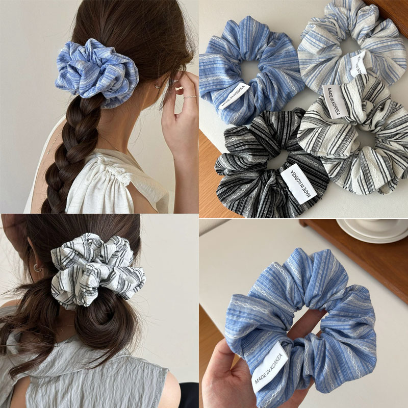 2024 Korea Fashion Stripe Hair – Silk Tie Striped recenzja i cena