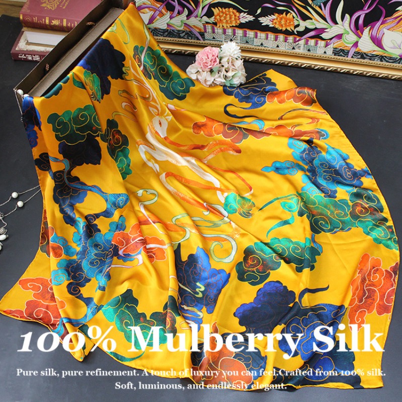 New Luxury 110x110cm Real Silk – Pashmina Wrap Large recenzja i cena