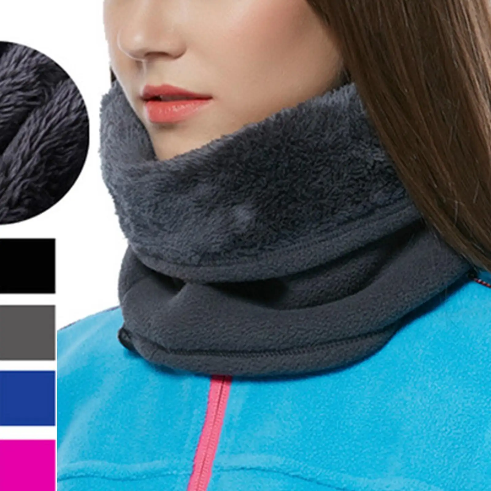 Outdoor Women Men Winter Warm  – Infinity Scarf Knit recenzja i cena