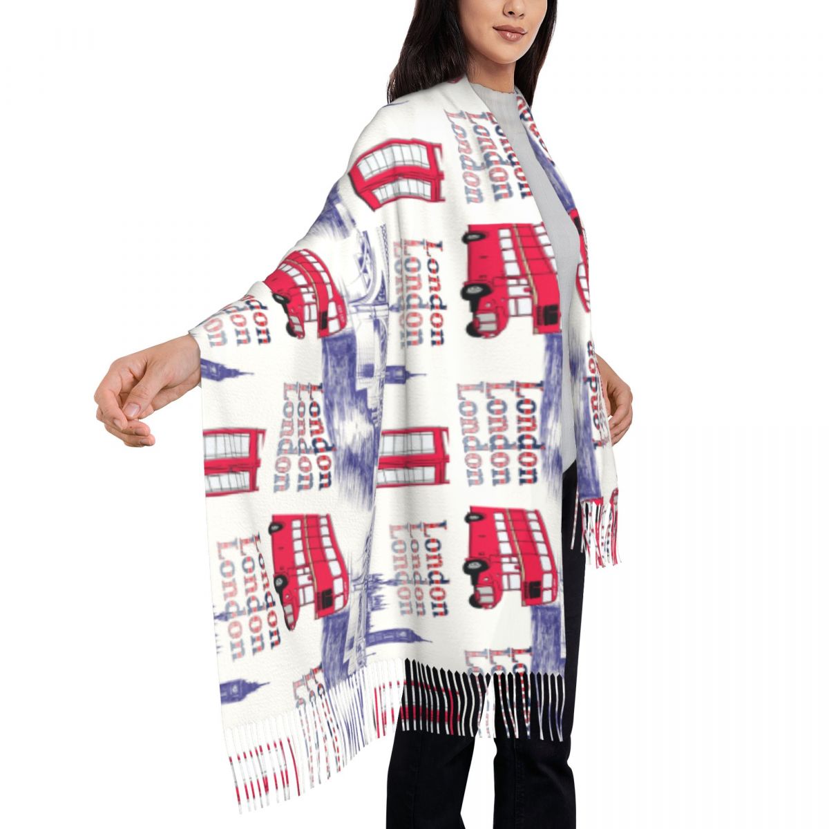 London England Scenes Shawls W – Pashmina Wrap Large recenzja i cena