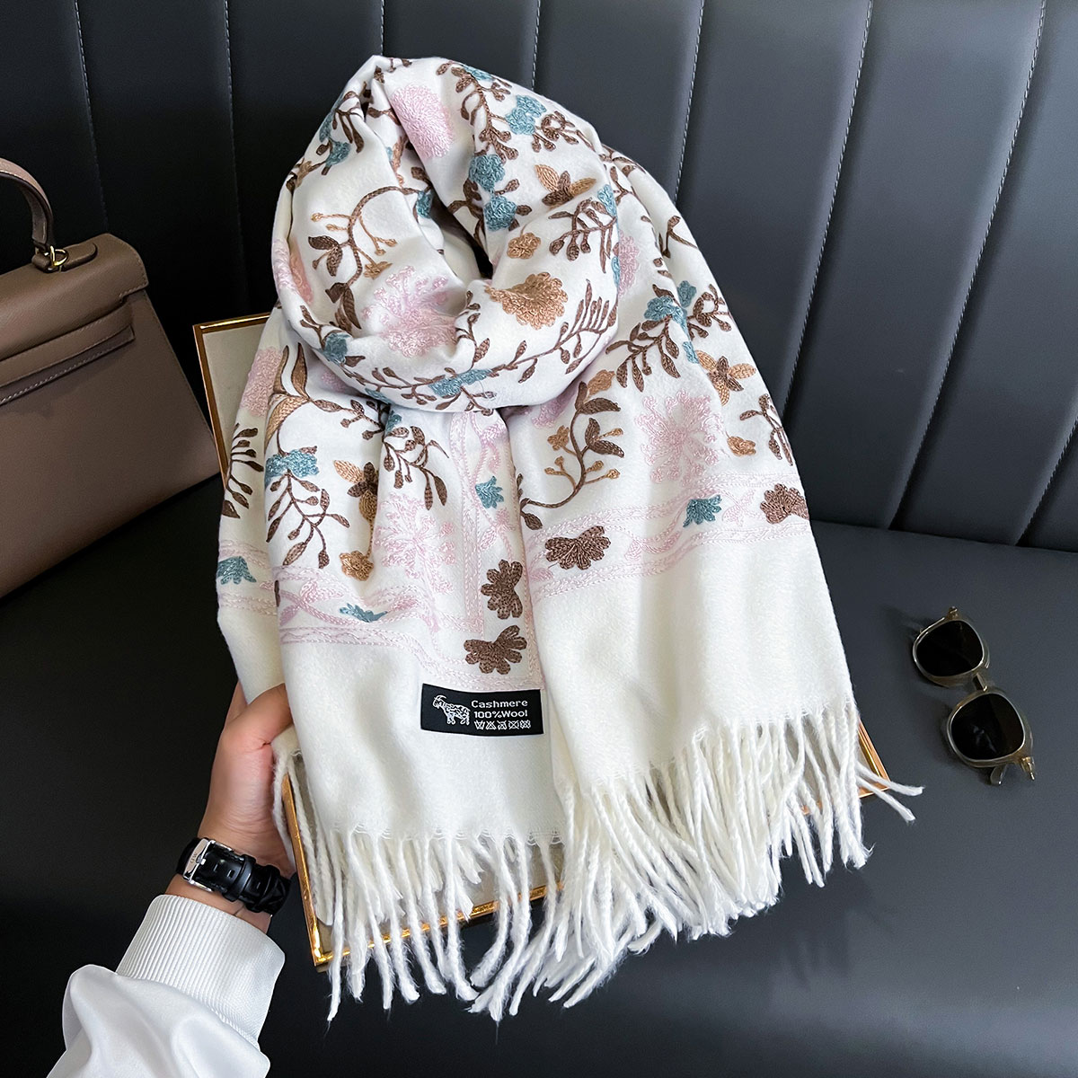 New Winter Warm Cashmere Scarf – Woven Scarf Blanket recenzja i cena