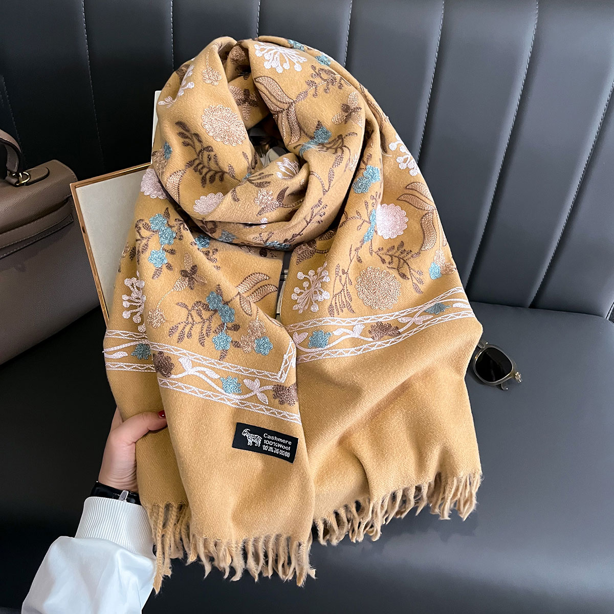 New Winter Warm Cashmere Scarf – Woven Scarf Blanket recenzja i cena
