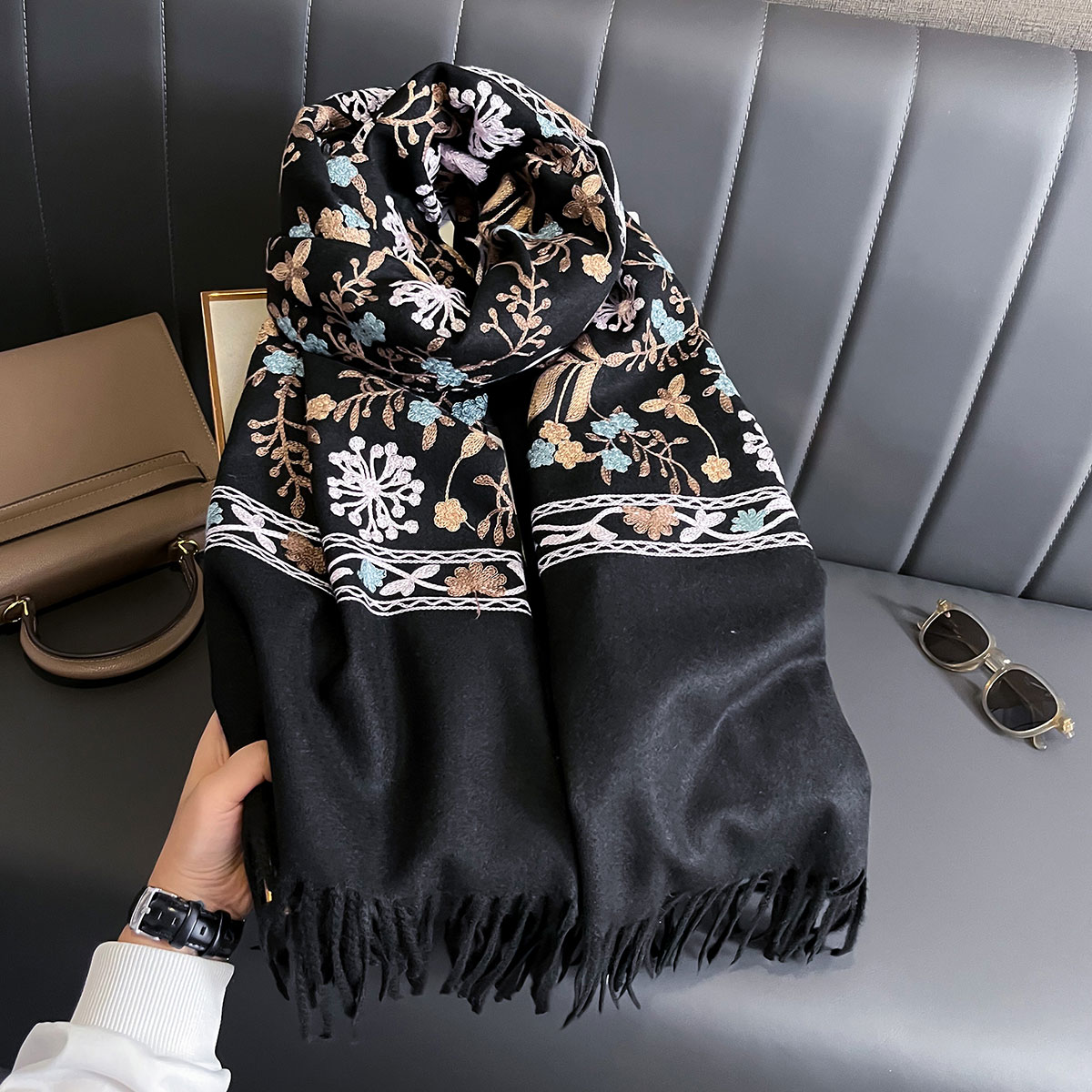 New Winter Warm Cashmere Scarf – Woven Scarf Blanket recenzja i cena