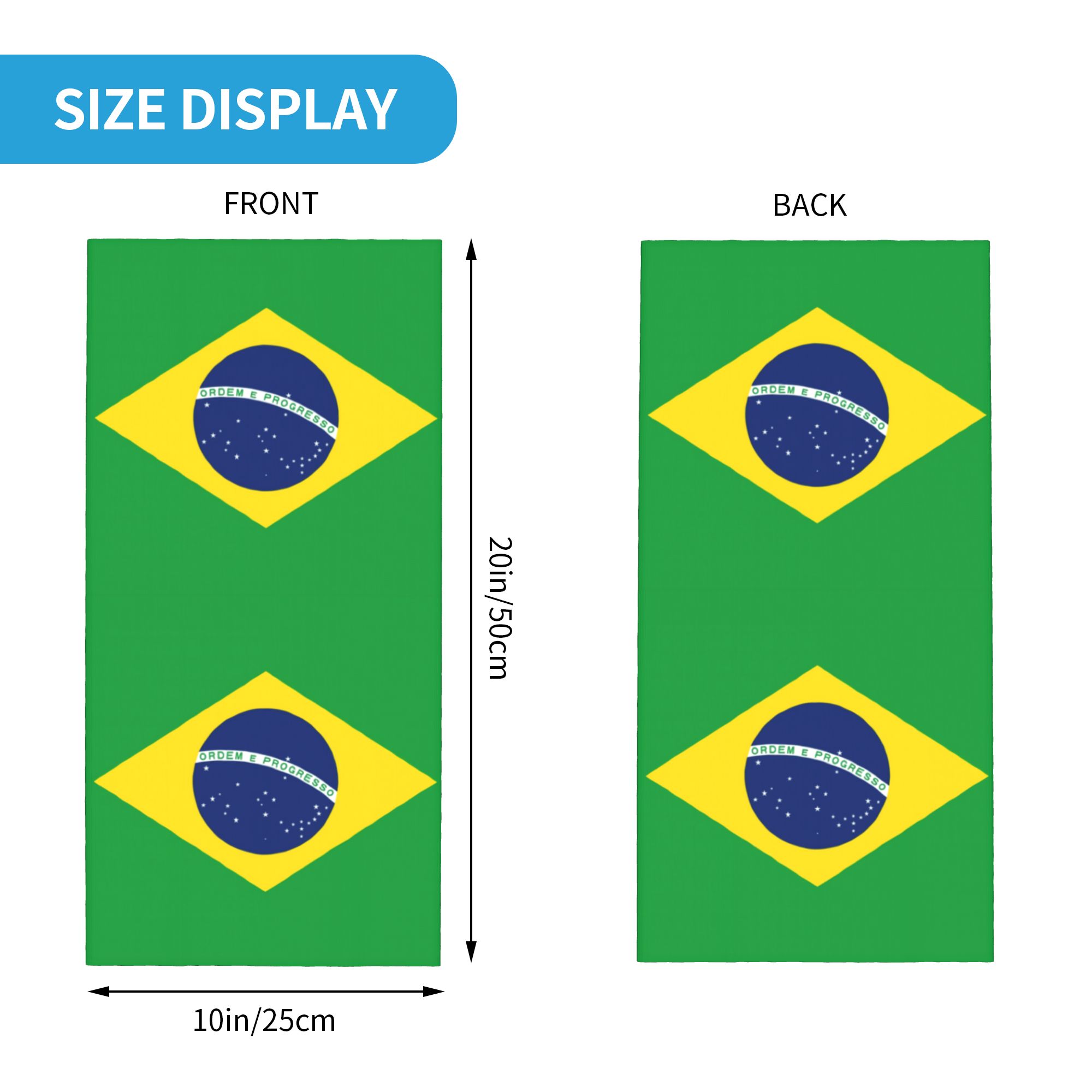Custom Brazil Flag Bandana Nec – Neck Warmer Tube recenzja i cena