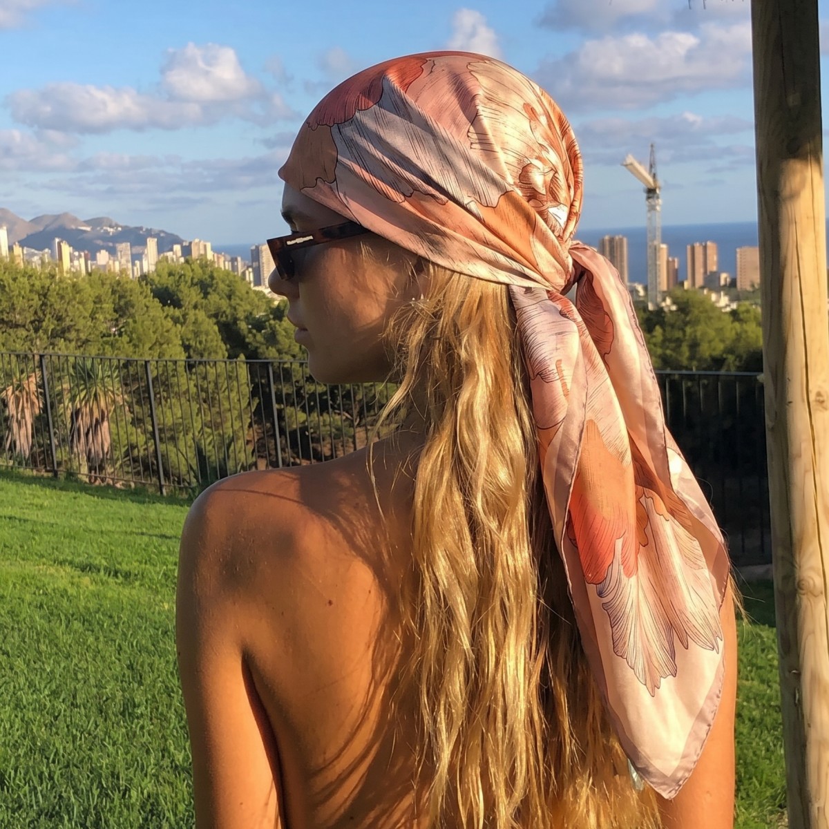 Women Silk Square Scarf Lady B – Pashmina Wrap Large recenzja i cena