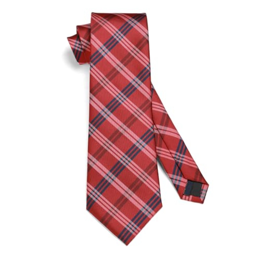 Mens Ties Set Stripe Plaid Tie – Silk Tie Striped recenzja i cena
