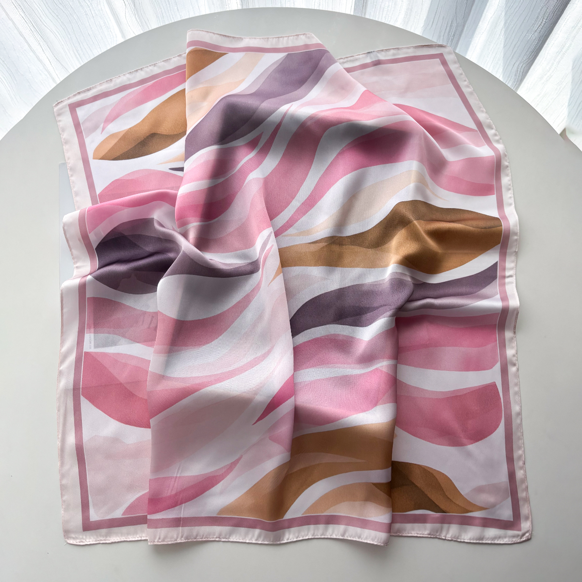 Design Print Women Silk Imitat – Scarf Silk Square recenzja i cena