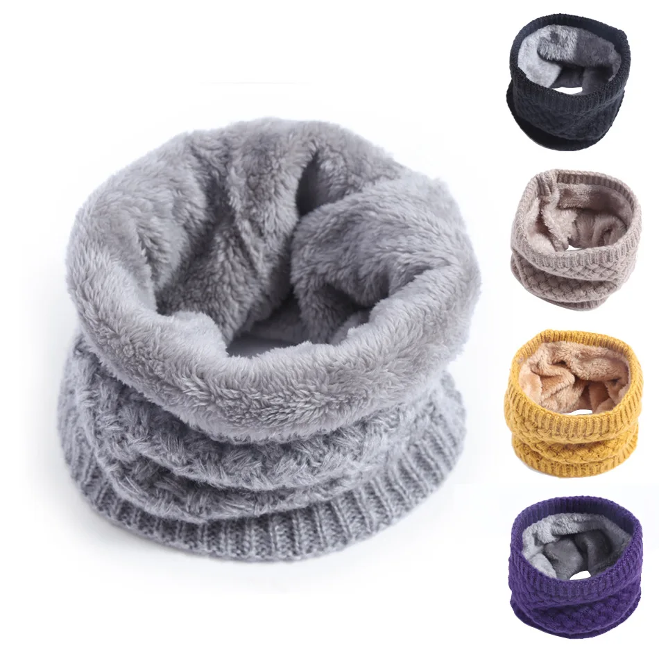 Kids Girls/Boys Winter Knitted – Infinity Scarf Knit recenzja i cena