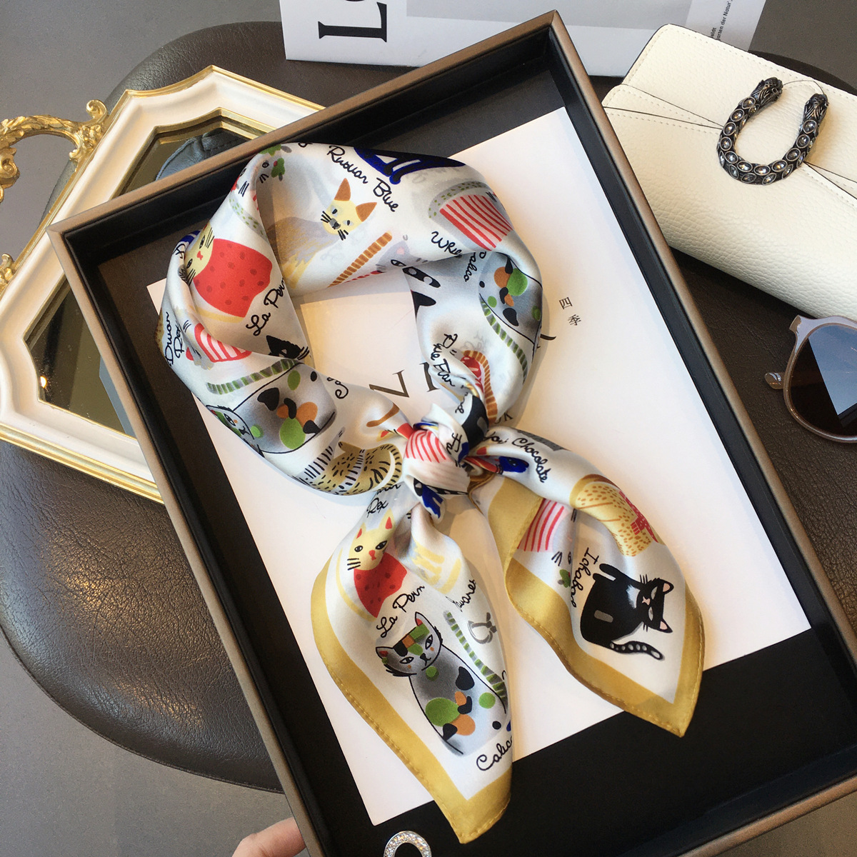 Luxury Brand 2023 Silk Square  – Silk Tie Striped recenzja i cena