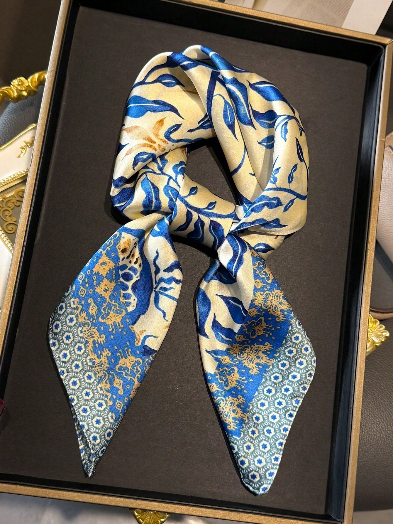 Luxury Brand Bohemia Print Squ – Silk Neck Scarf recenzja i cena