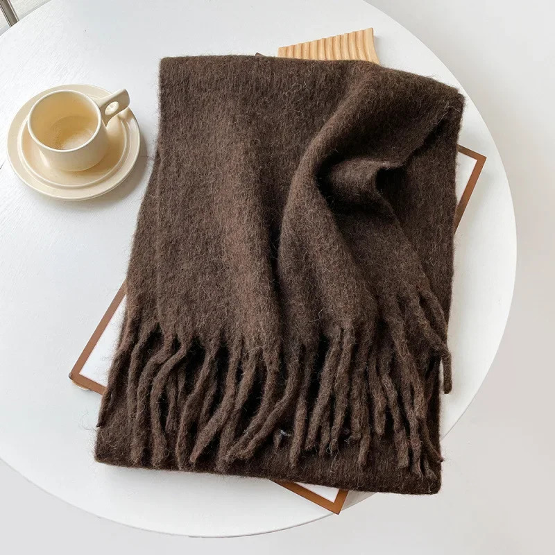 Scarf Lady Autumn Winter Solid – Muffler Men Wool recenzja i cena