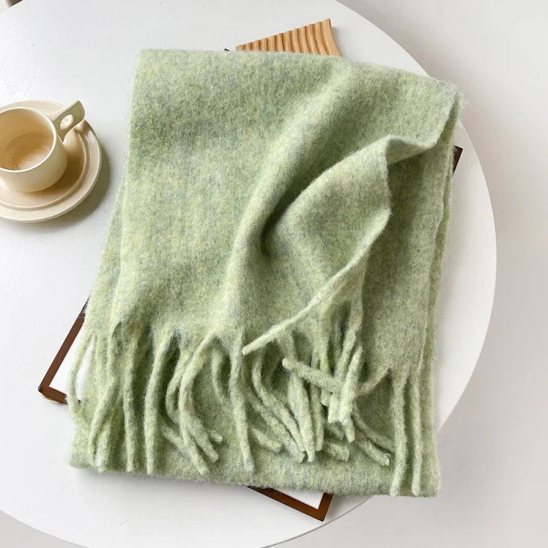 Scarf Lady Autumn Winter Solid – Muffler Men Wool recenzja i cena