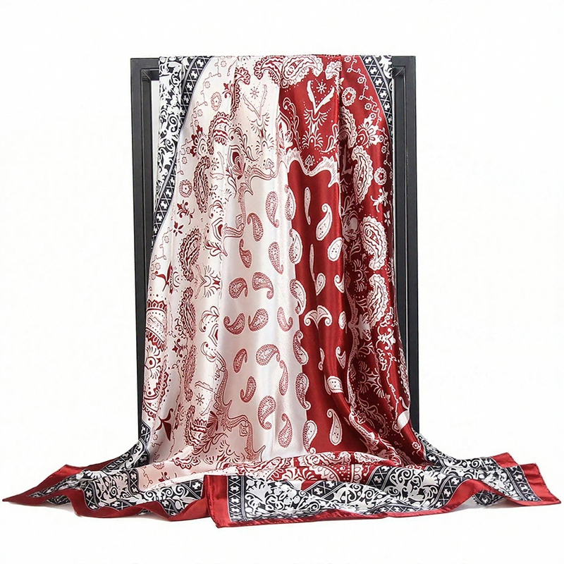 90*90CM Square Silk Scarves Wo – Scarf Silk Square recenzja i cena
