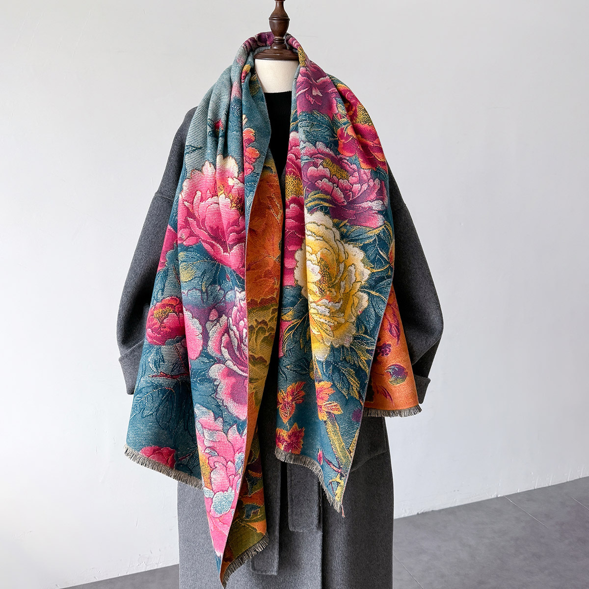 Warm Cashmere Scarf Women Shaw – Woven Scarf Blanket recenzja i cena