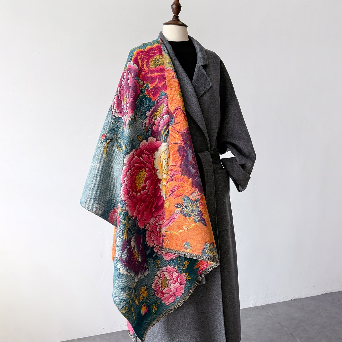 Warm Cashmere Scarf Women Shaw – Woven Scarf Blanket recenzja i cena