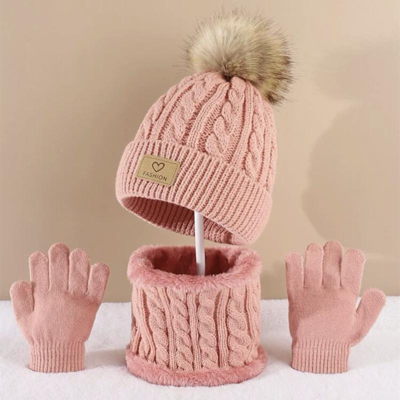 Toddler Kids Pom Pom Decor Bea – Infinity Scarf Knit recenzja i cena