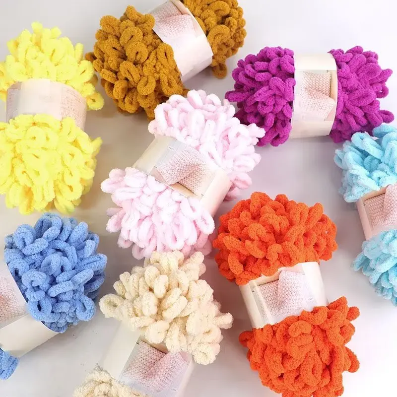 100g/Ball Finger Loop Yarn Thr – Woven Scarf Blanket recenzja i cena