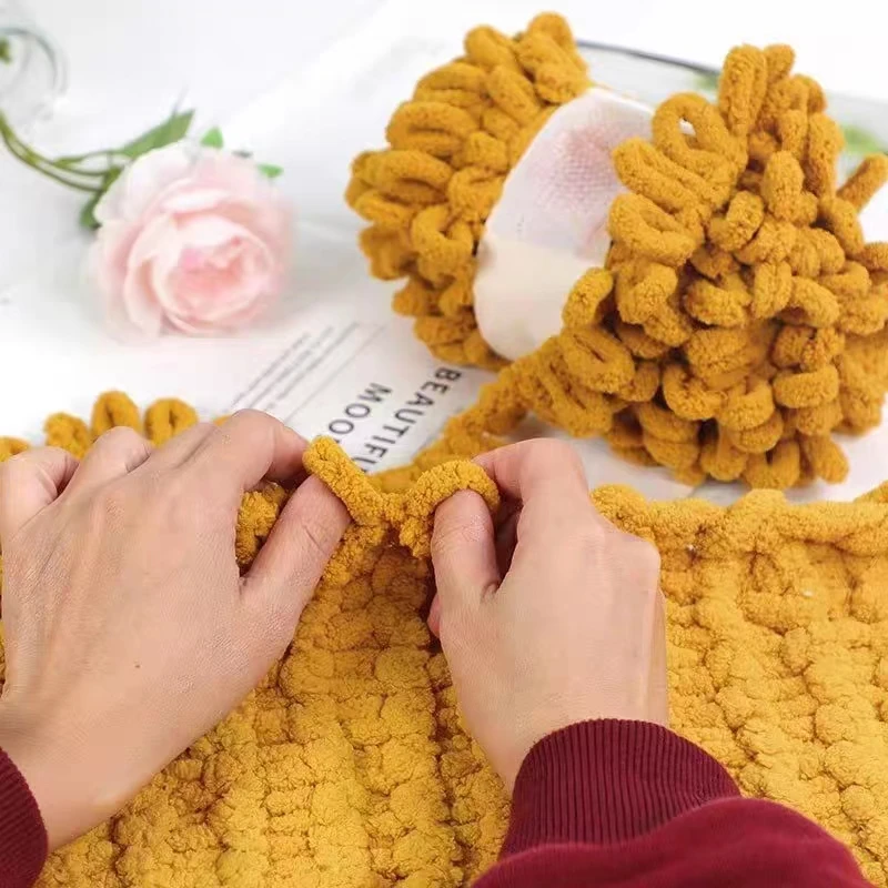 100g/Ball Finger Loop Yarn Thr – Woven Scarf Blanket recenzja i cena