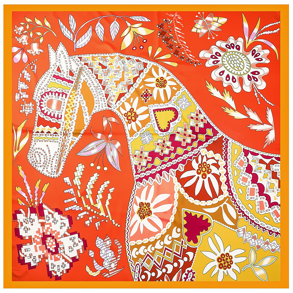 130cm Brand Women Scarves Desi – Silk Neck Scarf recenzja i cena