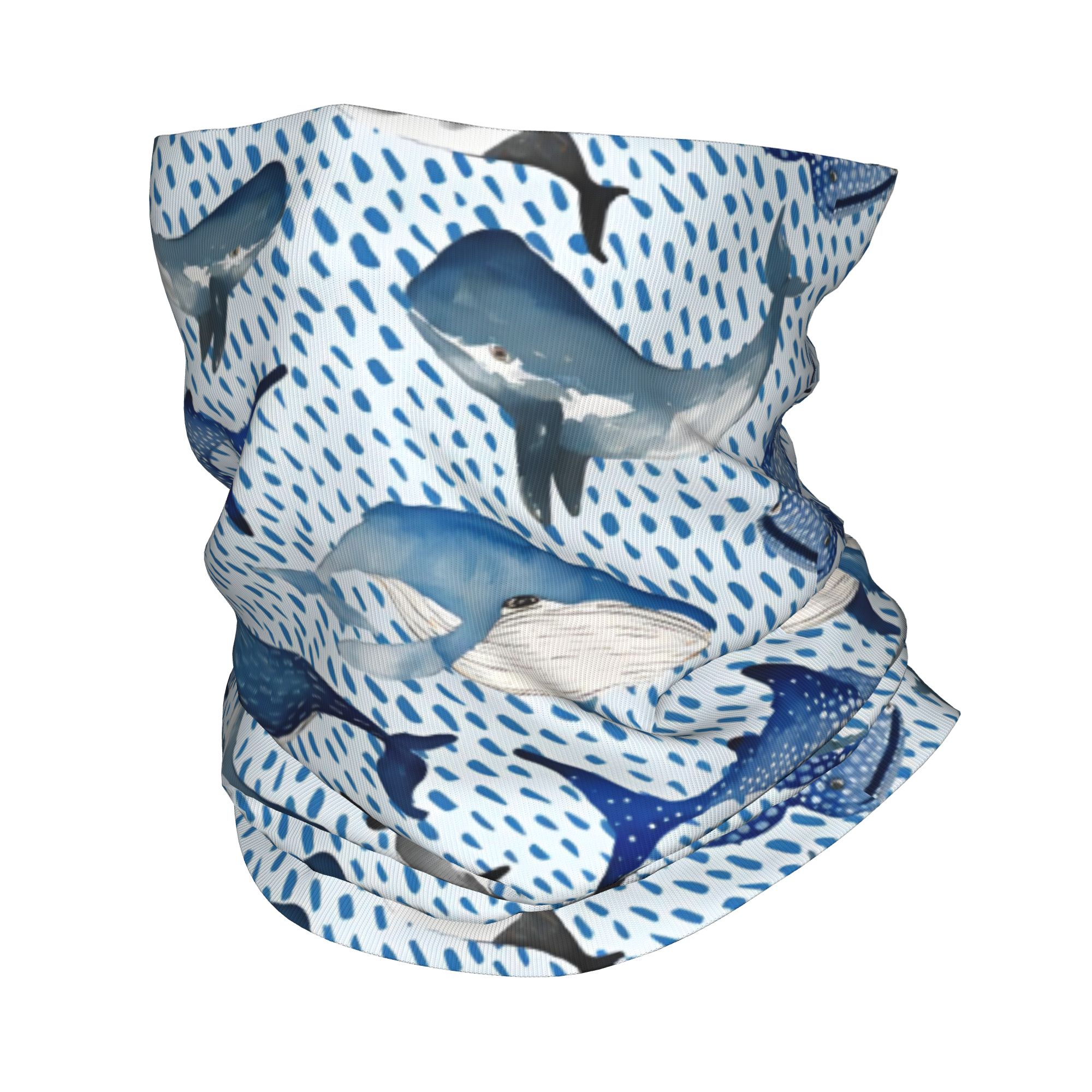 Custom Blue Watercolour Shark  – Neck Warmer Tube recenzja i cena
