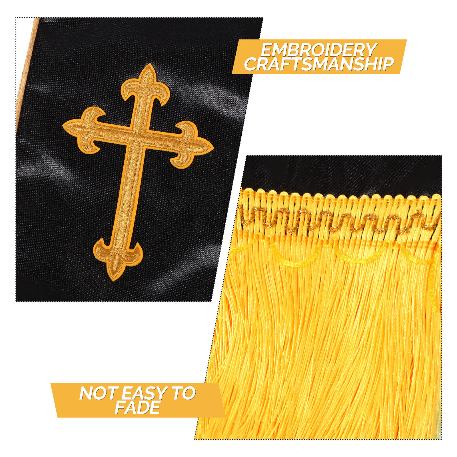 Embroidered Wedding Officiant  – Stole Wedding Shawl recenzja i cena