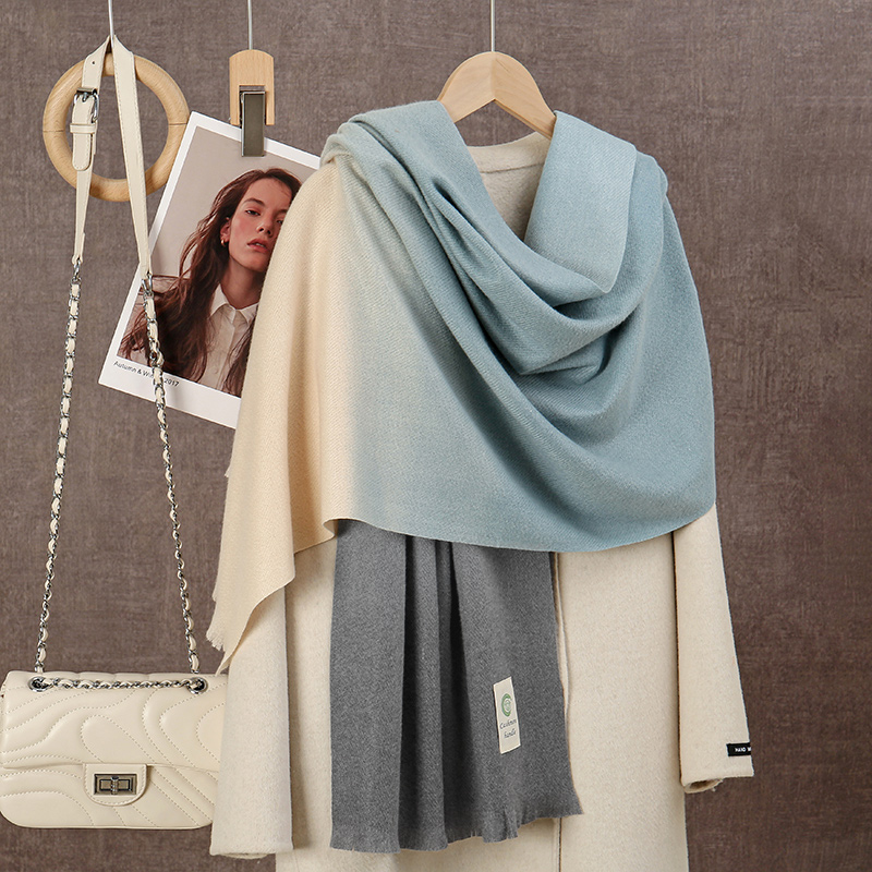 New 2024 Gradient Cashmere Sca – Woven Scarf Blanket recenzja i cena