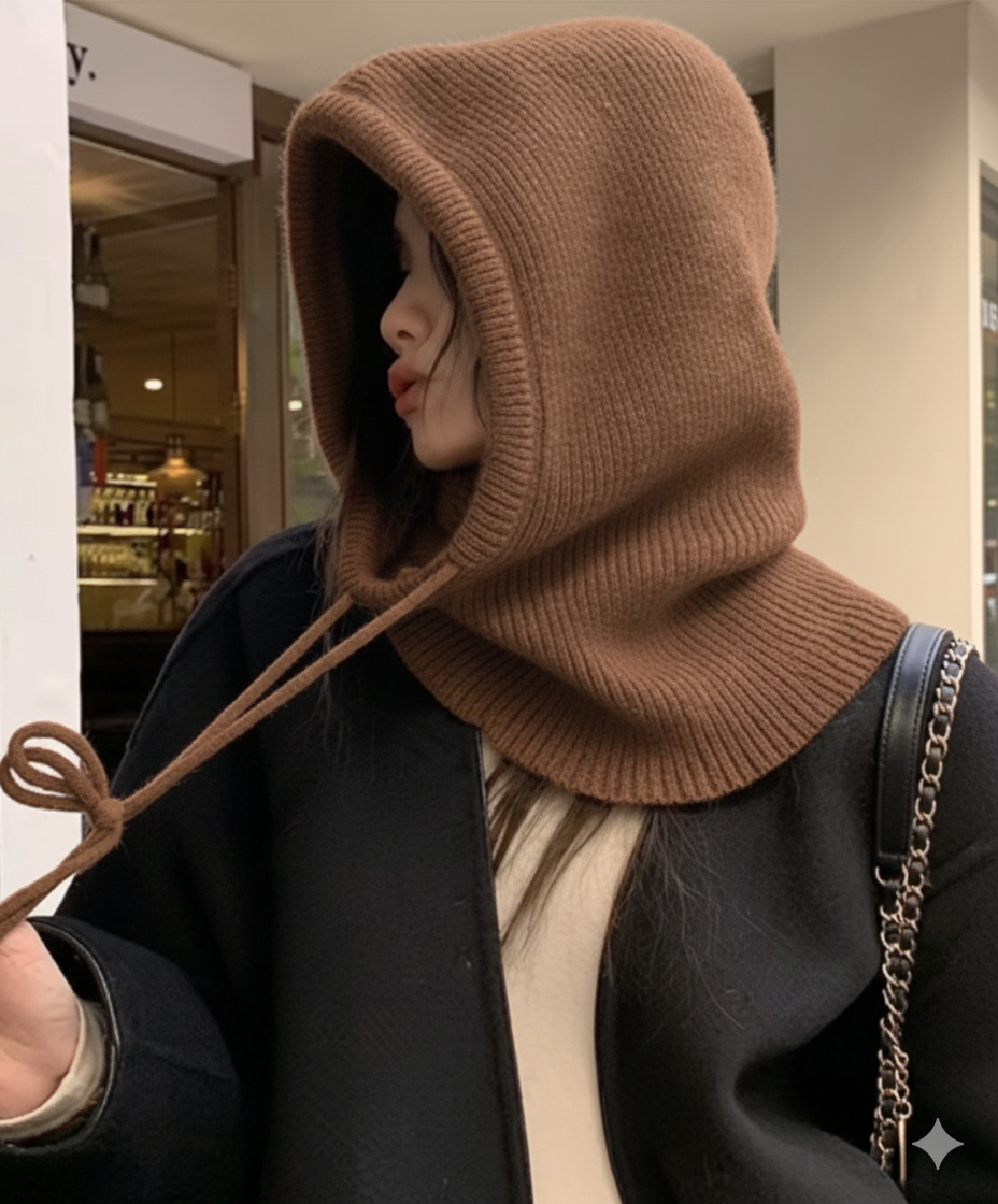 Knitted Hooded Infinity Scarf  – Infinity Scarf Knit recenzja i cena