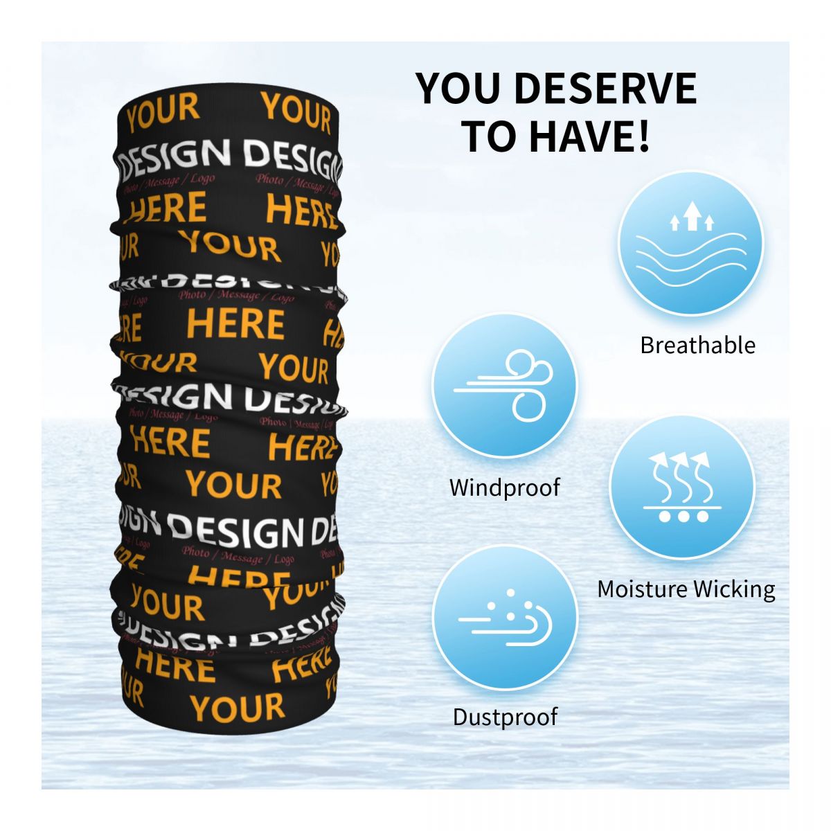 Custom Your Design Here Bandan – Neck Warmer Tube recenzja i cena