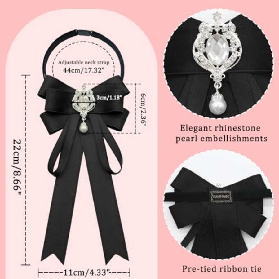LJBFNN Bow Tie For Women, Pre- – Bow Tie Pre Tied recenzja i cena