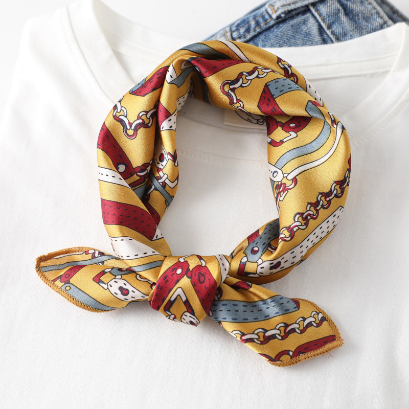 Women scarf  50*50cm Square Sk – Silk Tie Striped recenzja i cena