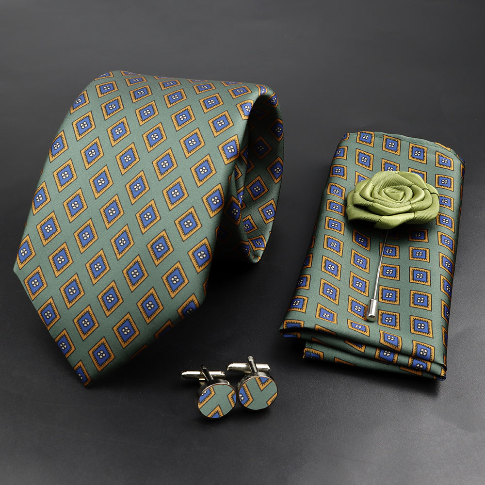 Men's Fashion 7.5cm Soft Silk  – Pocket Square Set recenzja i cena