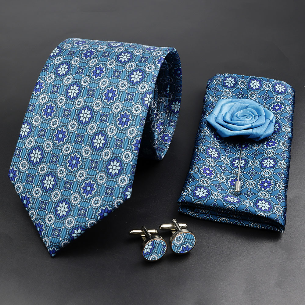 Men's Fashion 7.5cm Soft Silk  – Pocket Square Set recenzja i cena