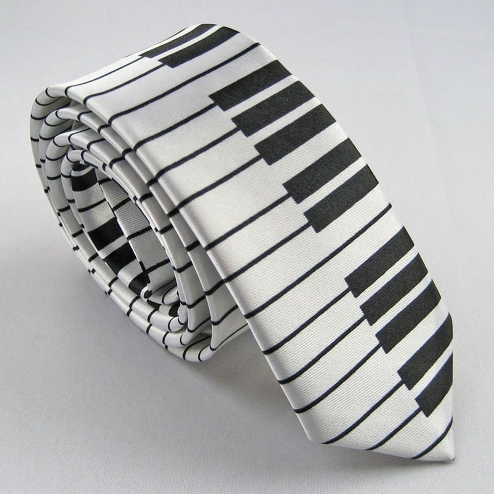 Skinny Piano Black & White Men – Skinny Tie Men recenzja i cena